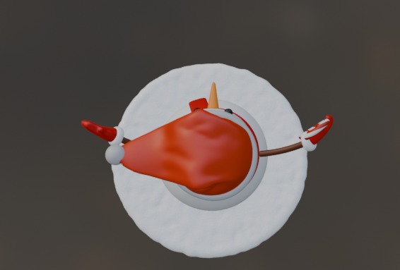 Snowman 3D print model_6