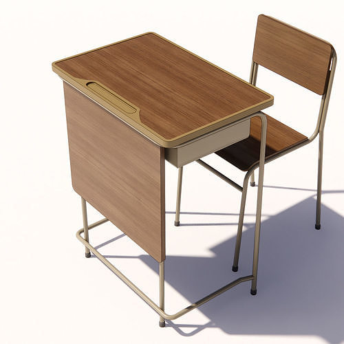 Informa school set Poly 3D model