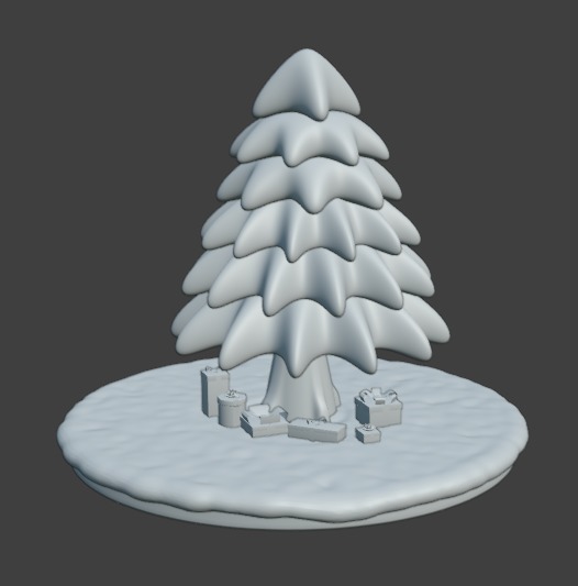Christmas Tree and Gifts 3D print model_3