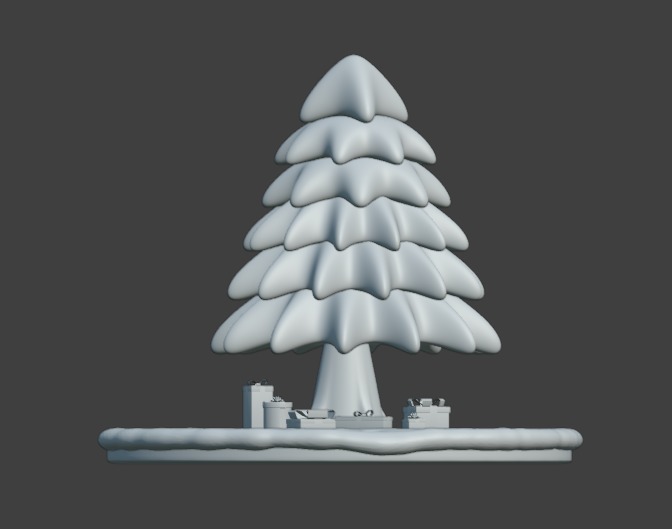 Christmas Tree and Gifts 3D print model_2
