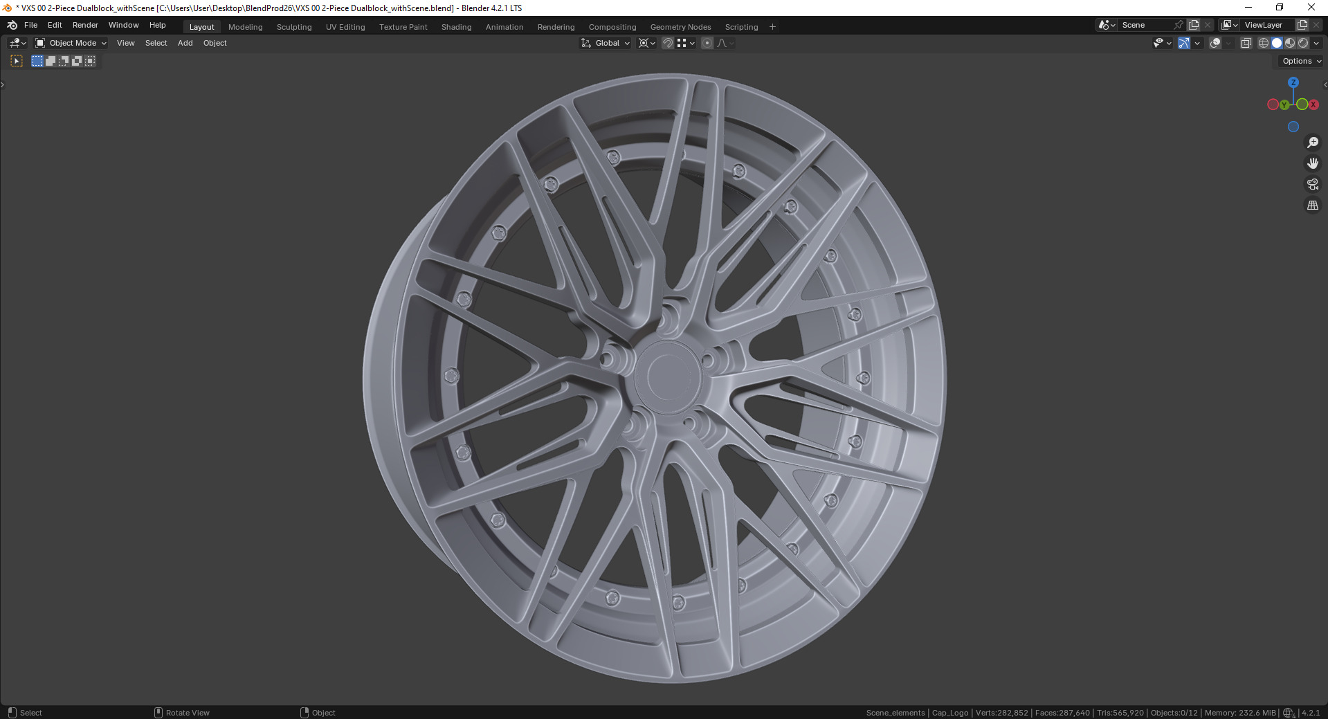 VXS 00 2-Piece Dualblock Rim 3D model_6