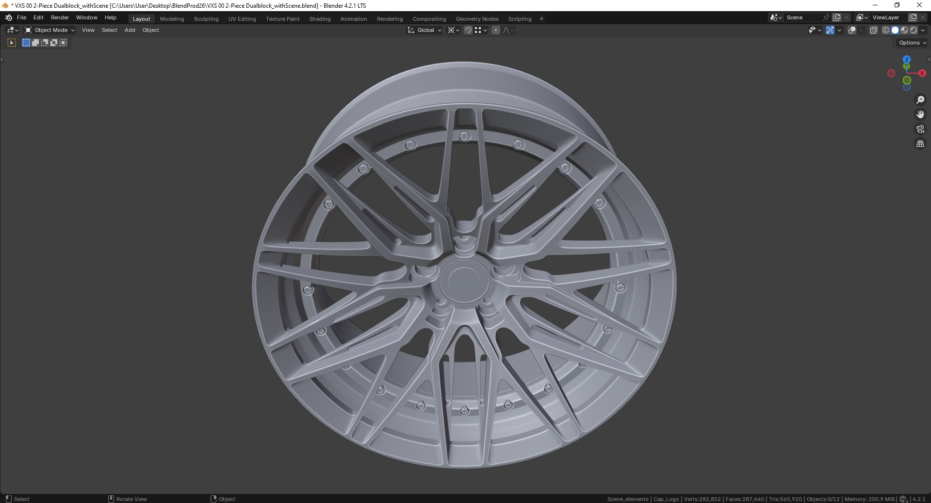 VXS 00 2-Piece Dualblock Rim 3D model_12