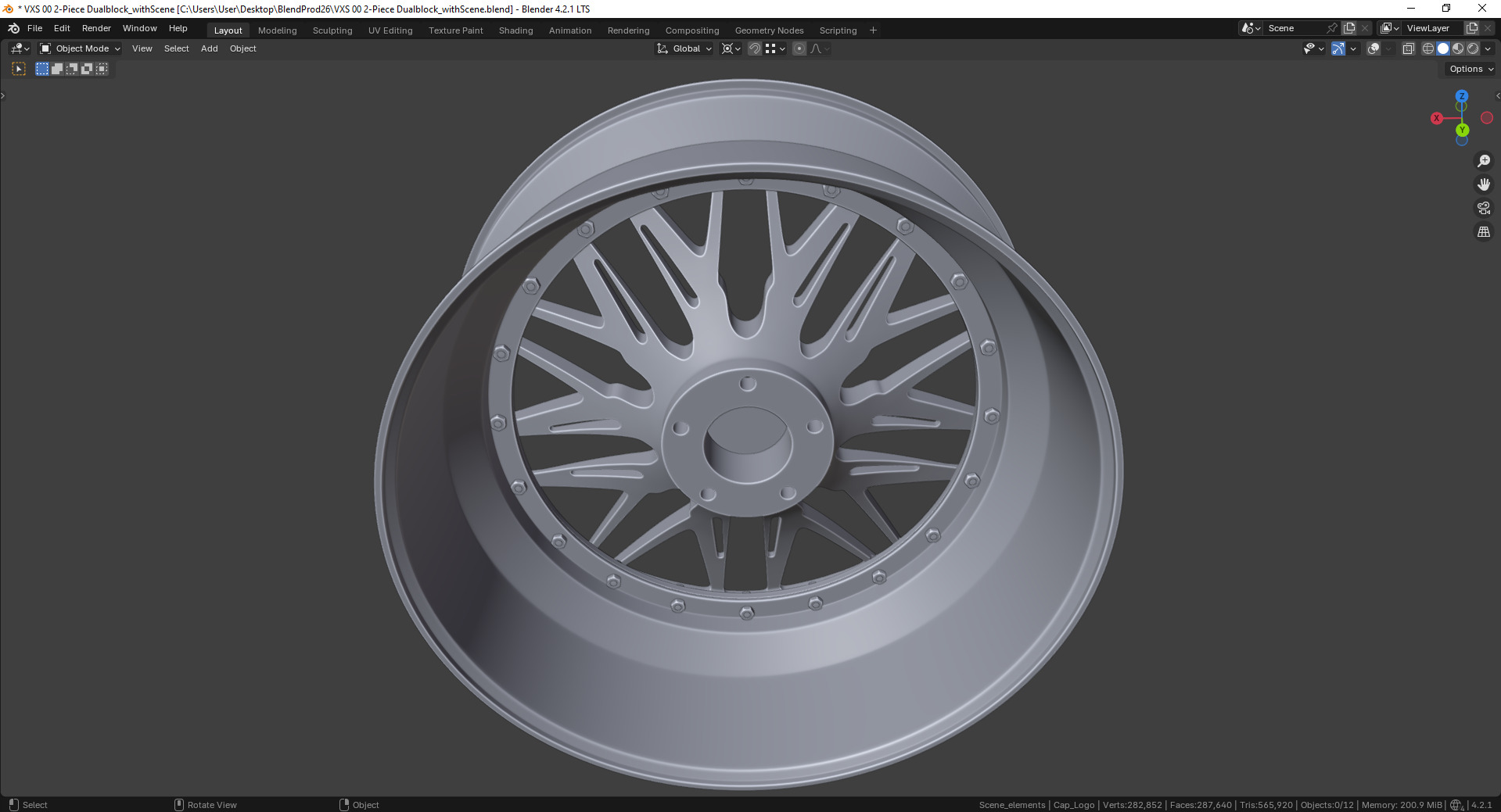 VXS 00 2-Piece Dualblock Rim 3D model_13