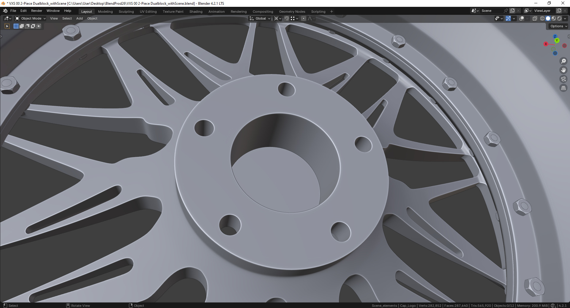 VXS 00 2-Piece Dualblock Rim 3D model_14