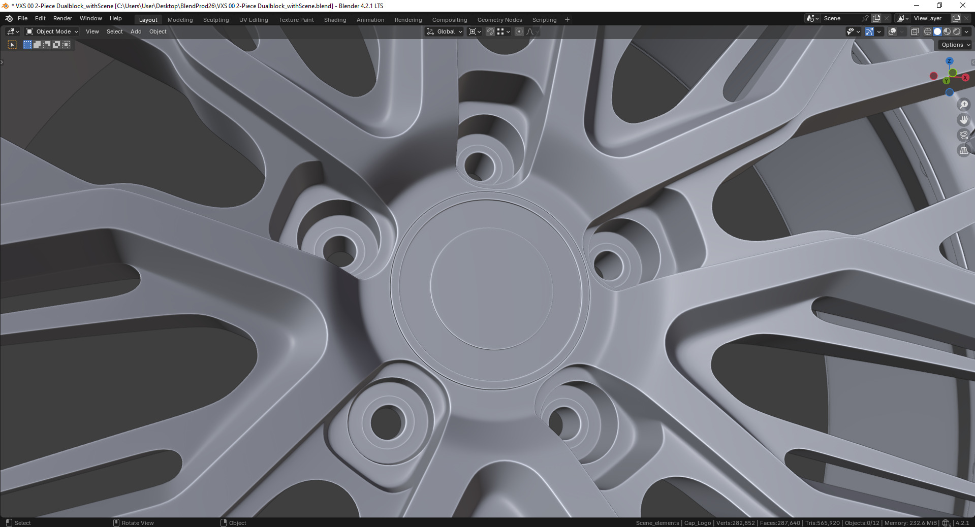 VXS 00 2-Piece Dualblock Rim 3D model_10