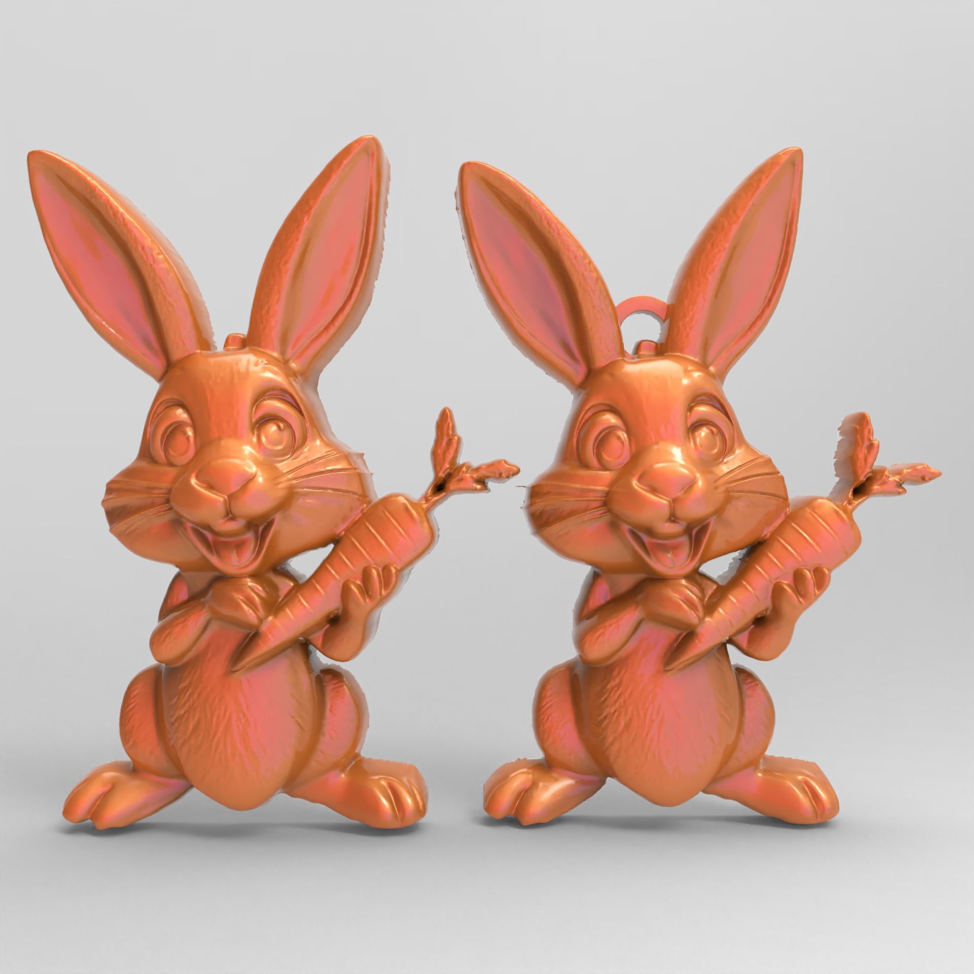 cartoon rabbit cnc  3D print model_2