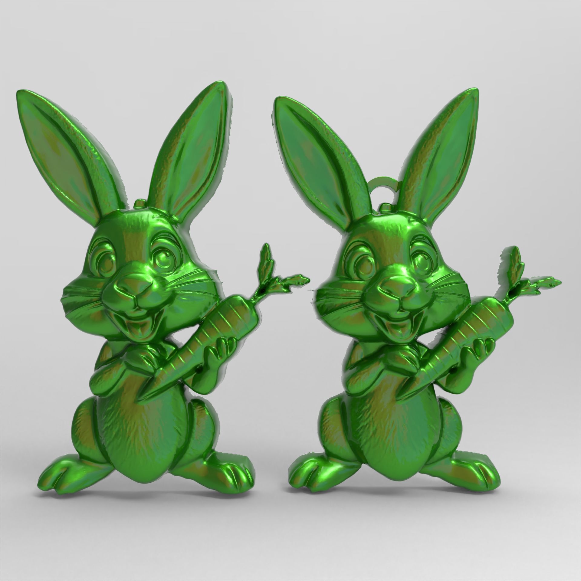 cartoon rabbit cnc  3D print model_3