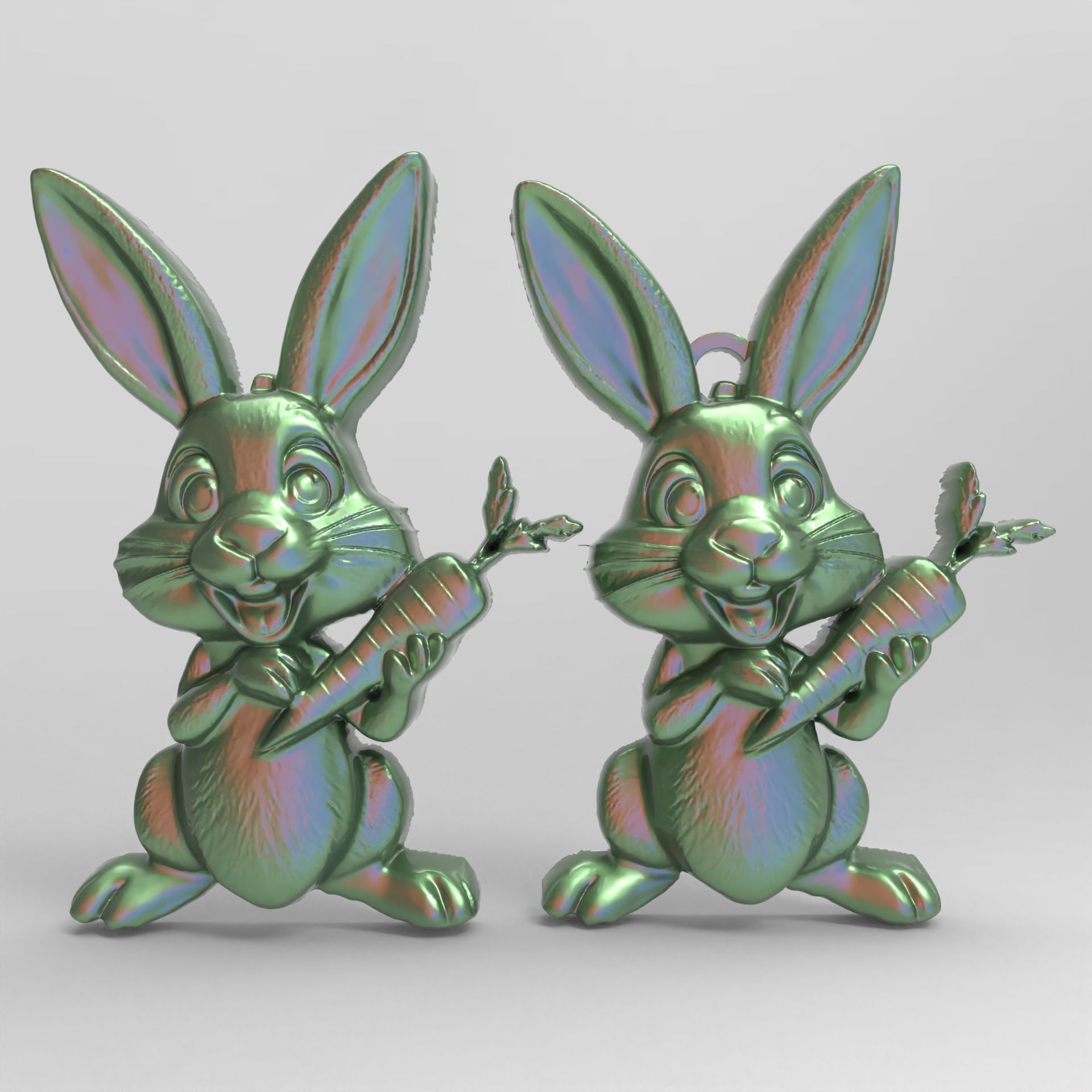 cartoon rabbit cnc  3D print model_1