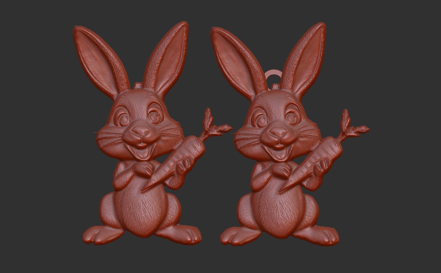 cartoon rabbit cnc  3D print model_4