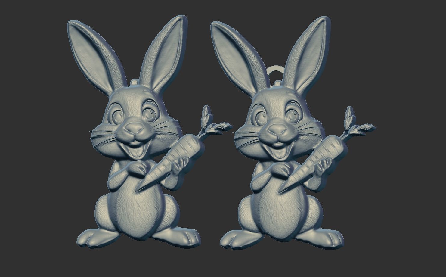 cartoon rabbit cnc  3D print model_11