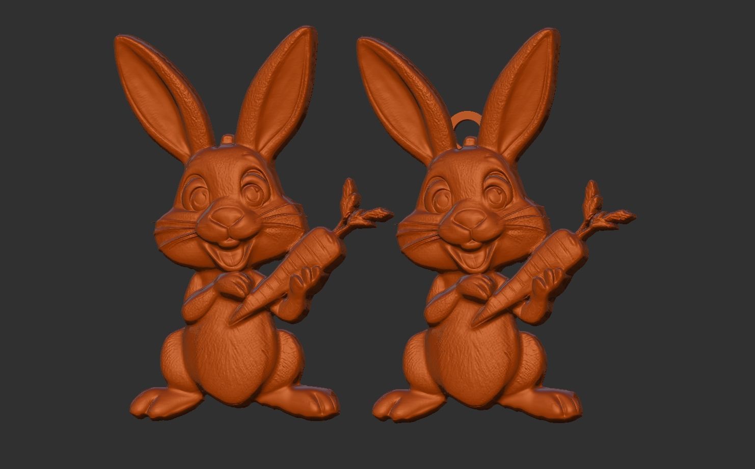 cartoon rabbit cnc  3D print model_12