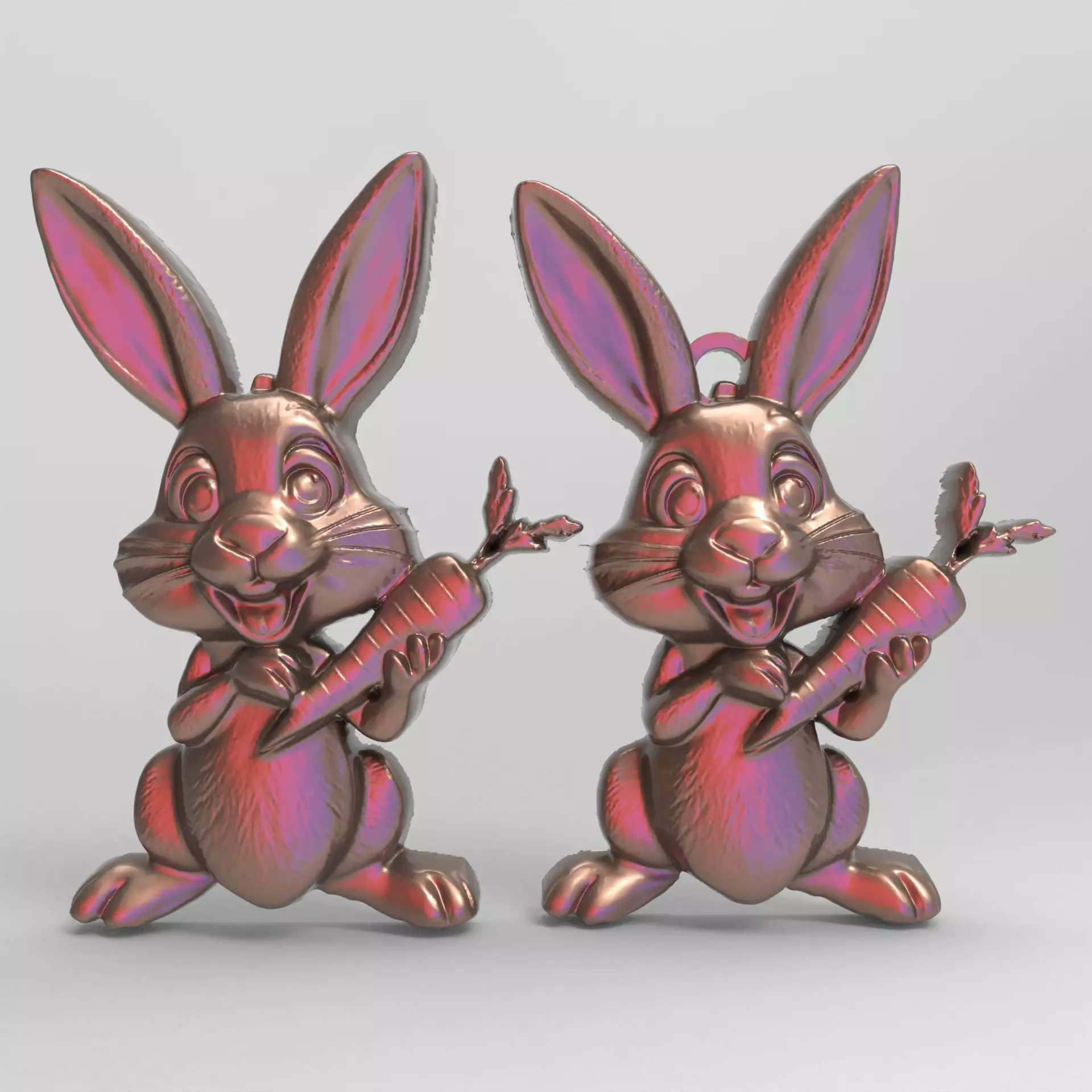 cartoon rabbit cnc  3D print model_0
