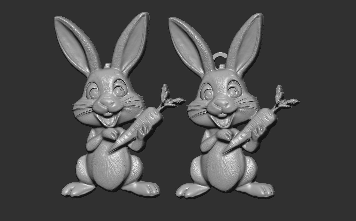 cartoon rabbit cnc  3D print model_6
