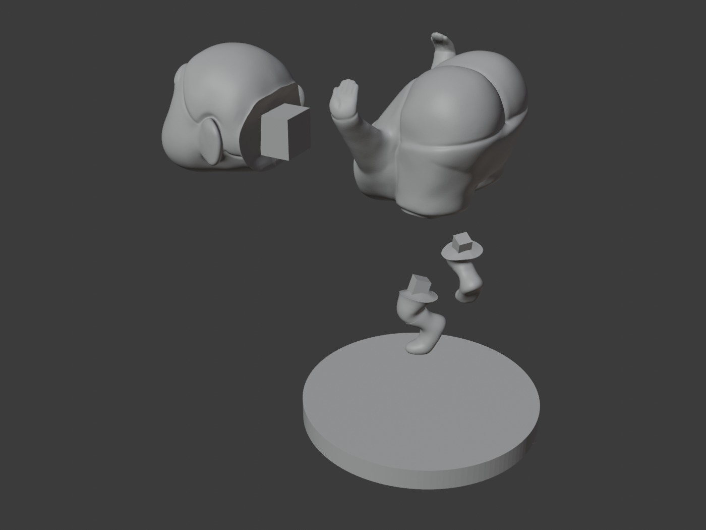 Crayon Shin-chan Butt Figure  3D print model_5