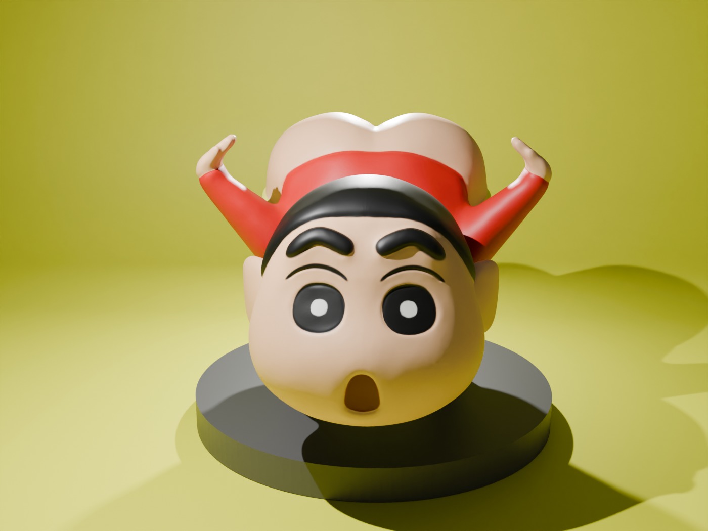 Crayon Shin-chan Butt Figure  3D print model_2