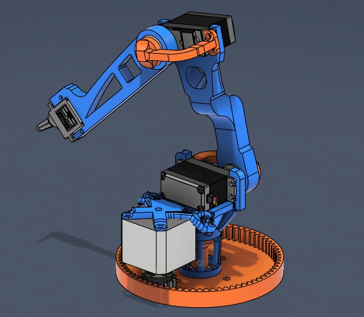 3-DOF Elbow Manipulator 3D print model_5