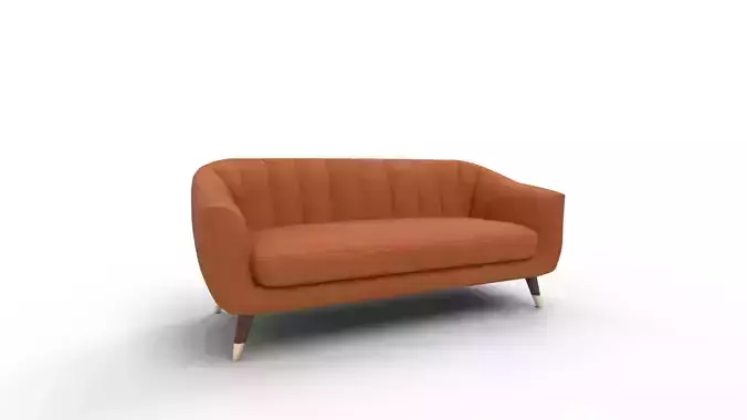 Steffan Wide Velvet Flared Arm Sofa