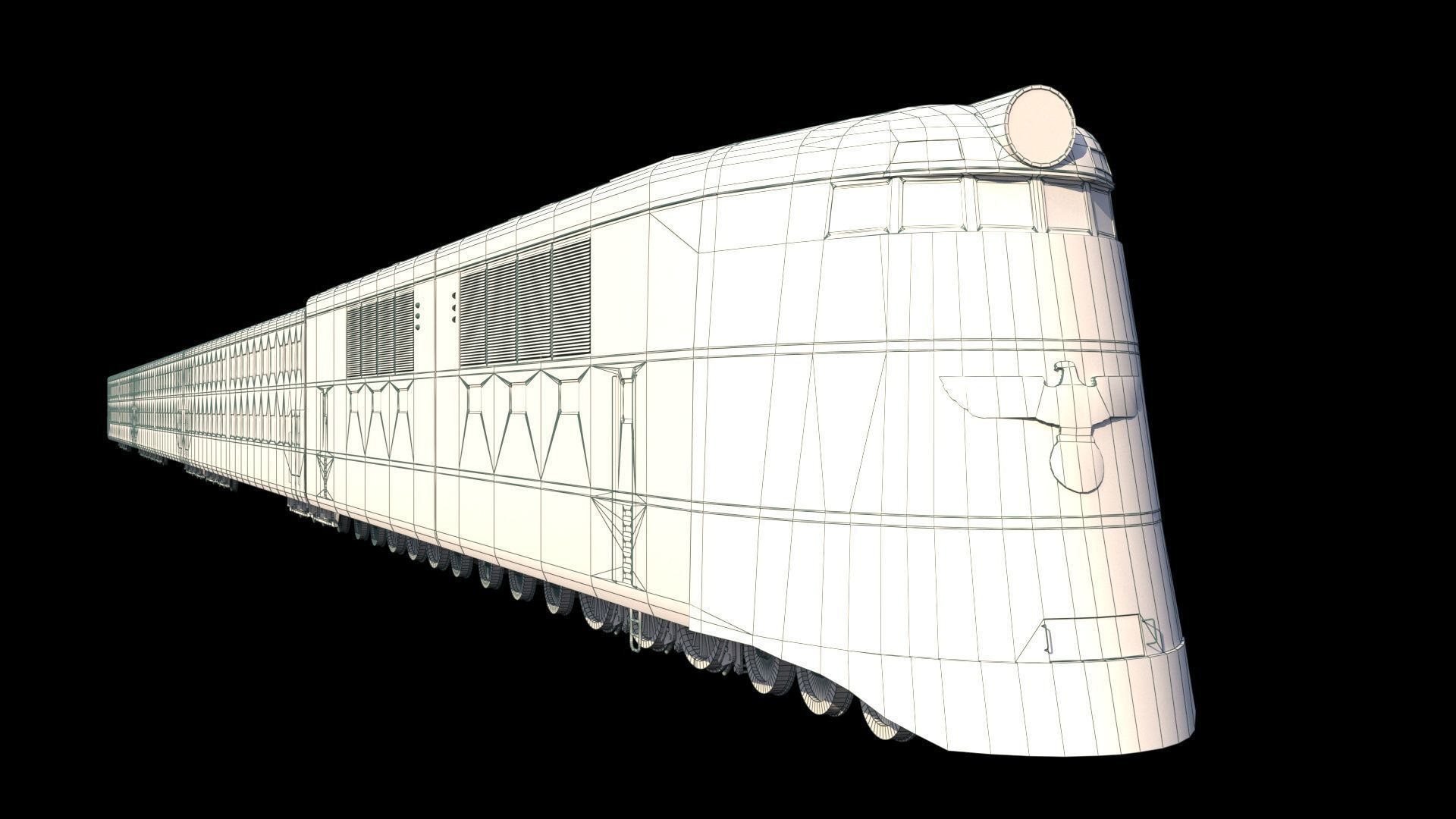 Breitspurbahn locomotive henschel 3D model_19