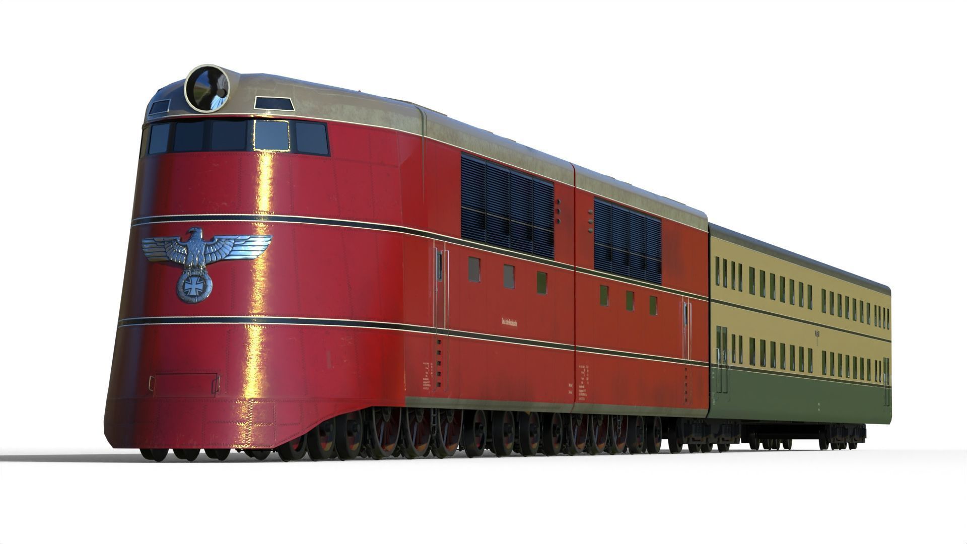 Breitspurbahn locomotive henschel 3D model_1