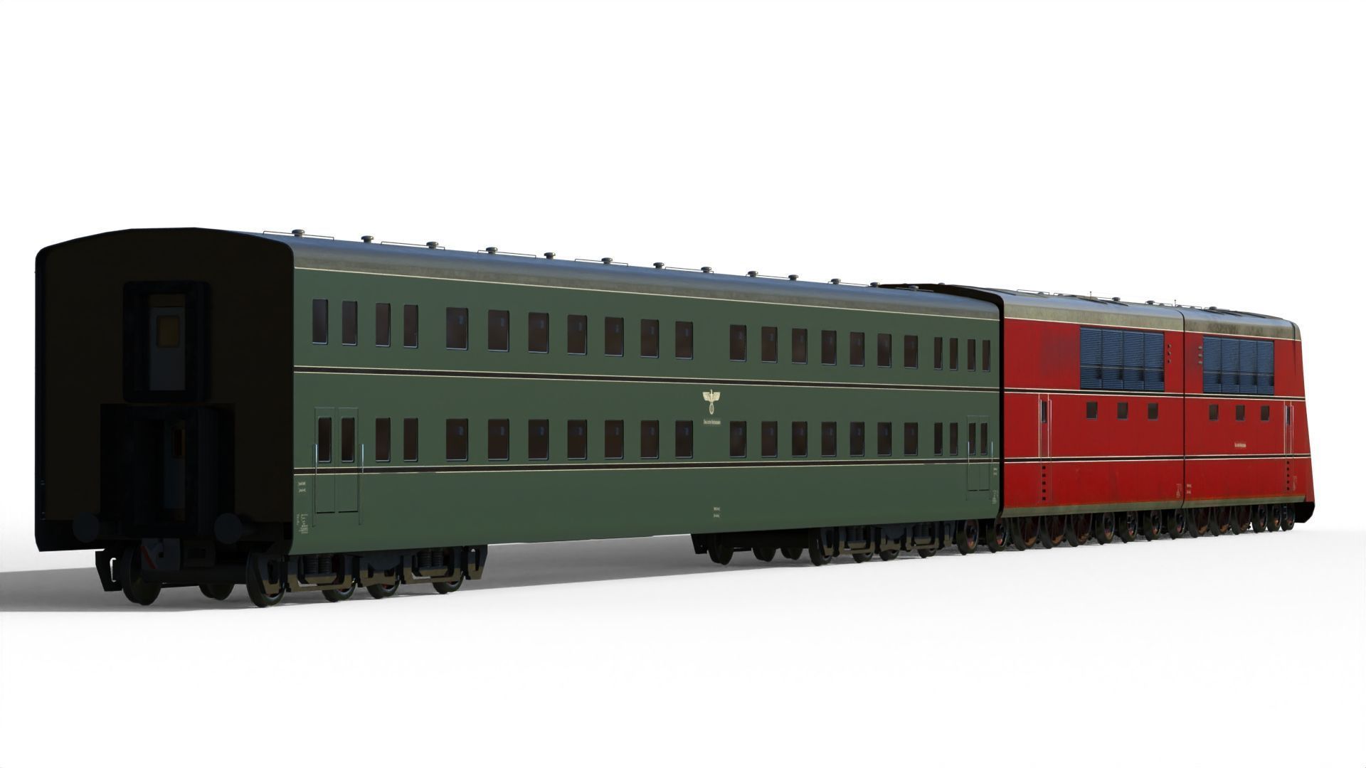 Breitspurbahn locomotive henschel 3D model_4