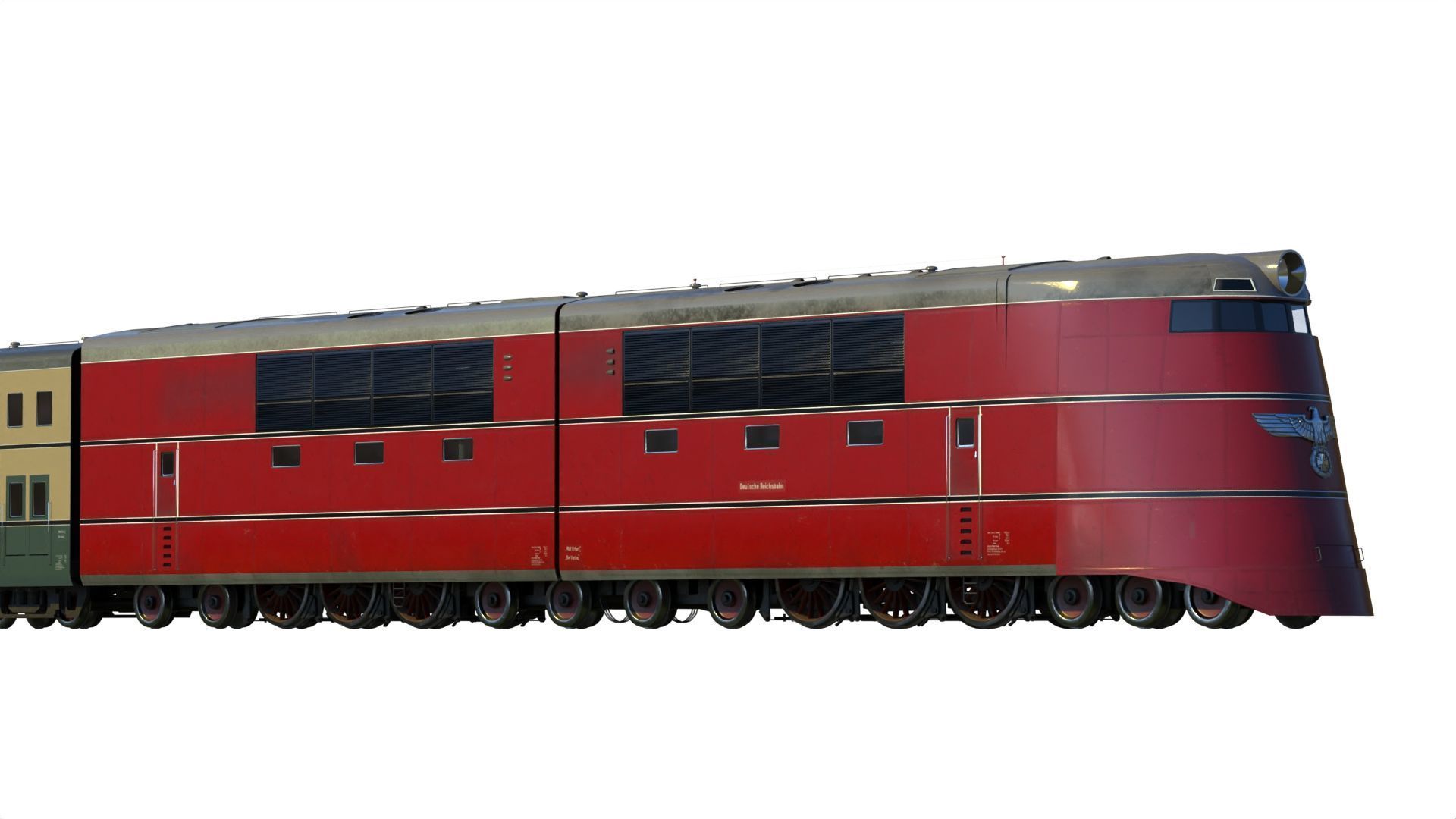 Breitspurbahn locomotive henschel 3D model_13