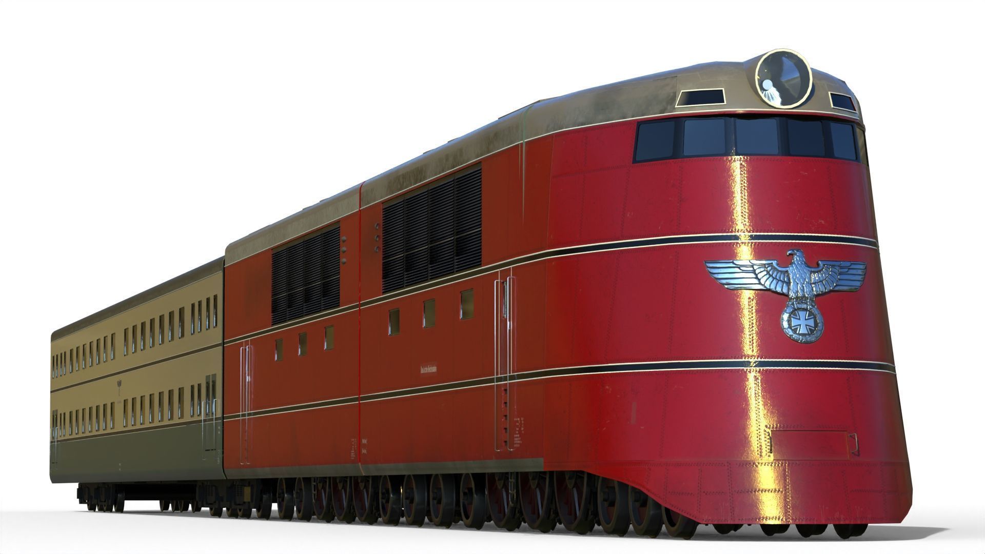 Breitspurbahn locomotive henschel 3D model_14