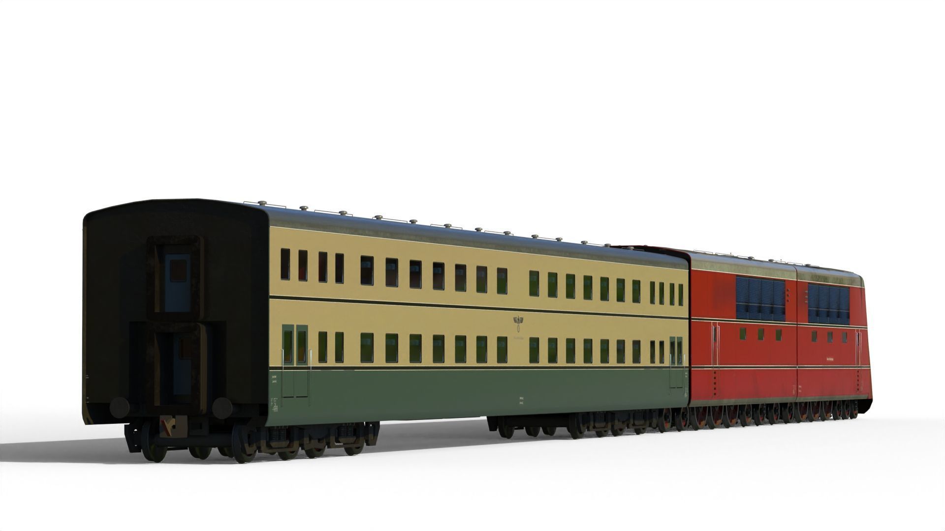 Breitspurbahn locomotive henschel 3D model_9