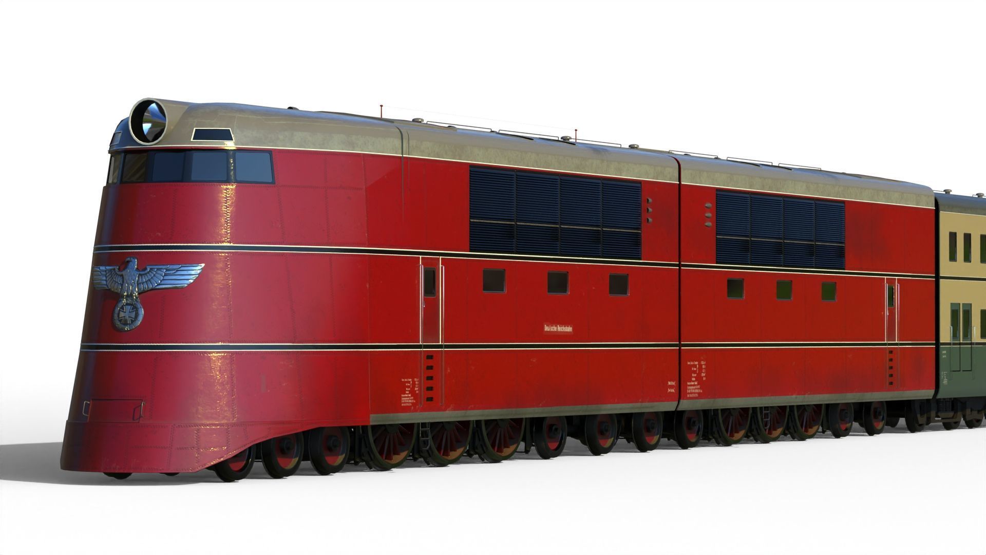 Breitspurbahn locomotive henschel 3D model_12