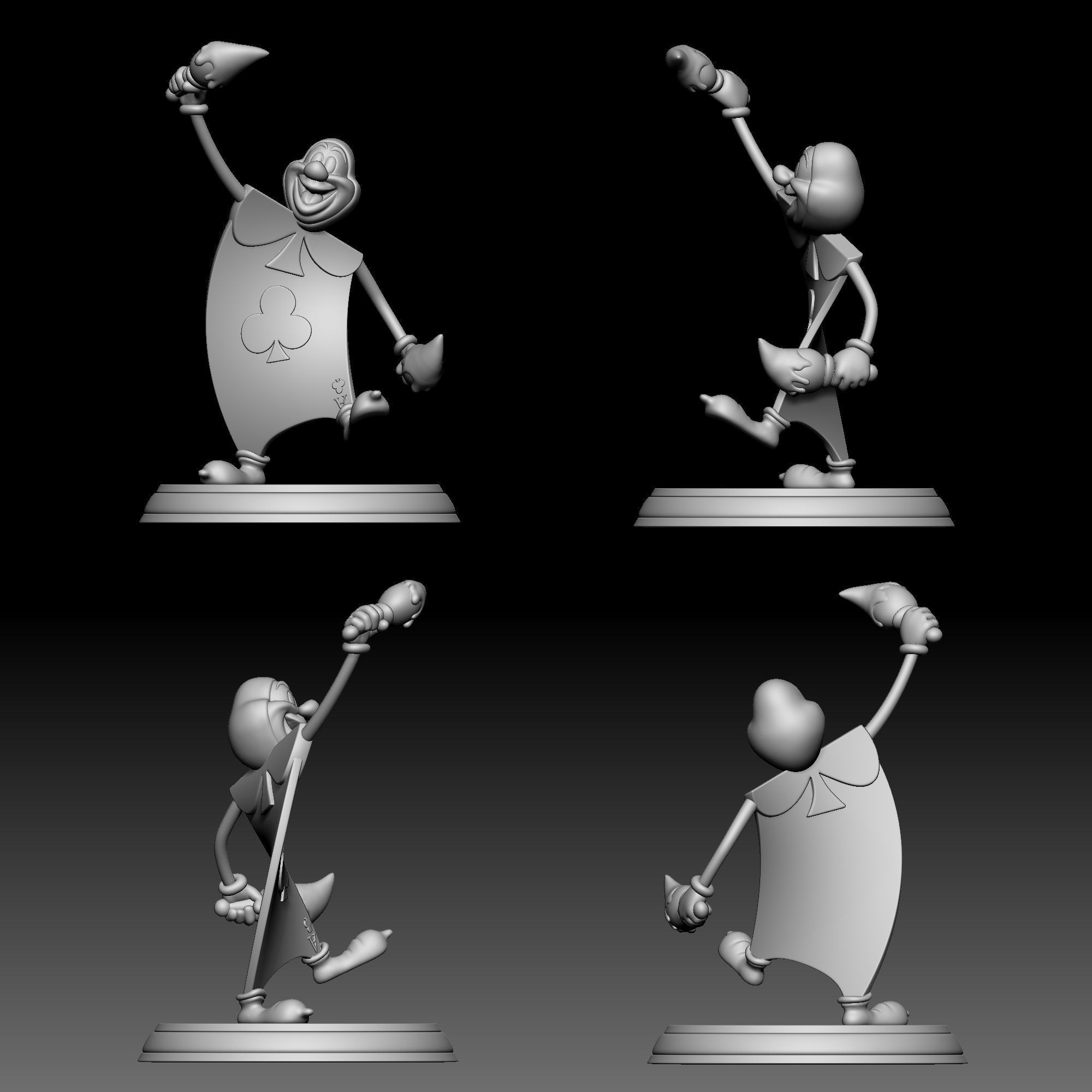The Playing Card - Alice in Wonderland - 050 3D print model_9
