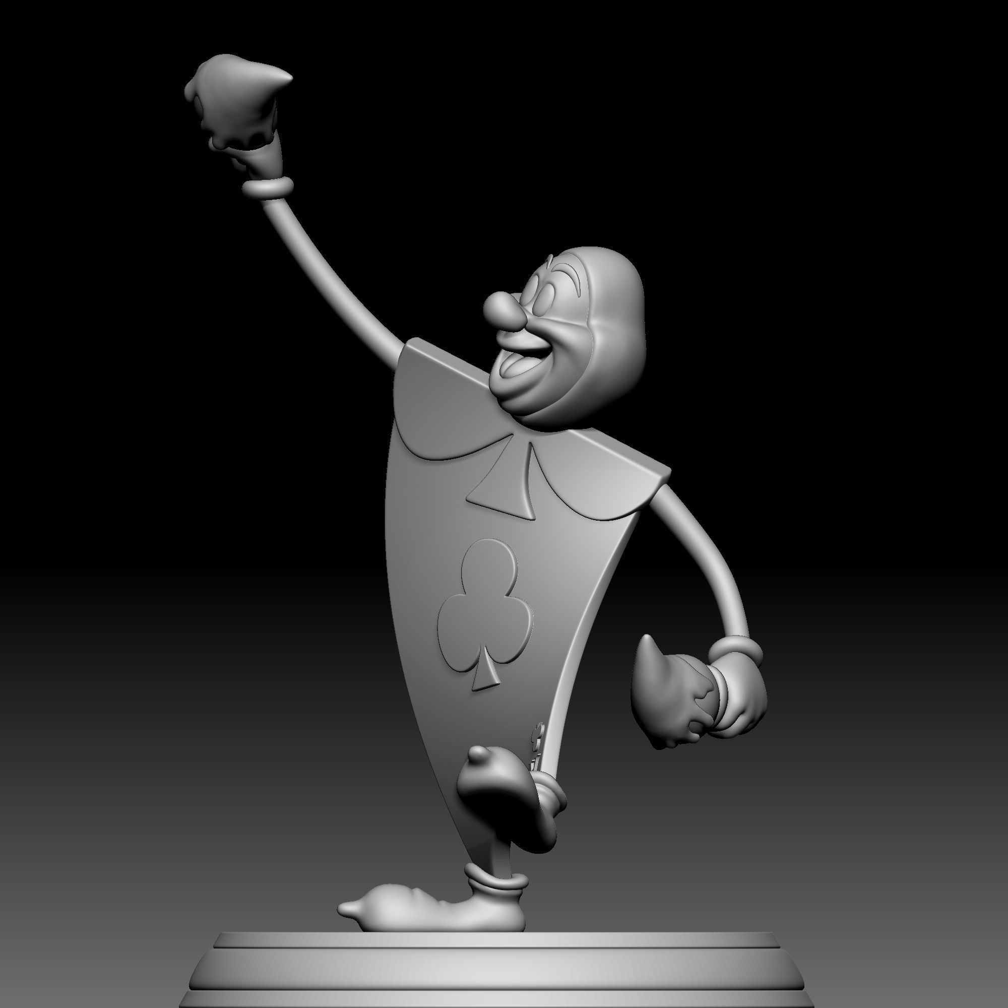 The Playing Card - Alice in Wonderland - 050 3D print model_1