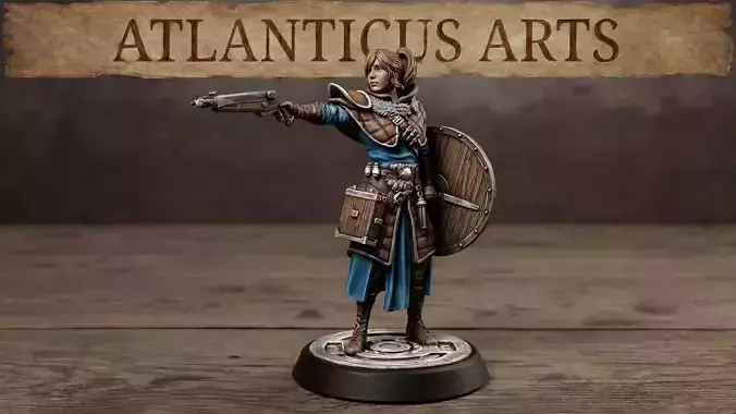 Female Human Artificer - Alera Stormforge - Hand Crossbow