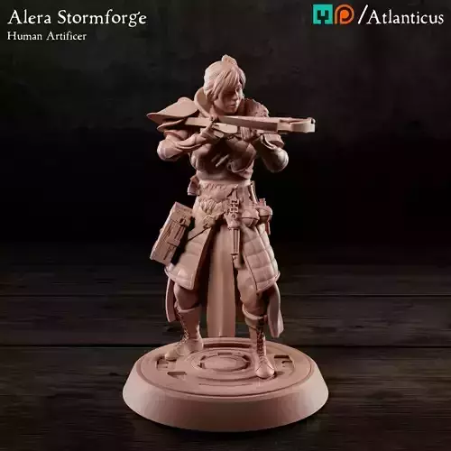 Female Human Artificer - Alera Stormforge - Light Crossbow 3D print model