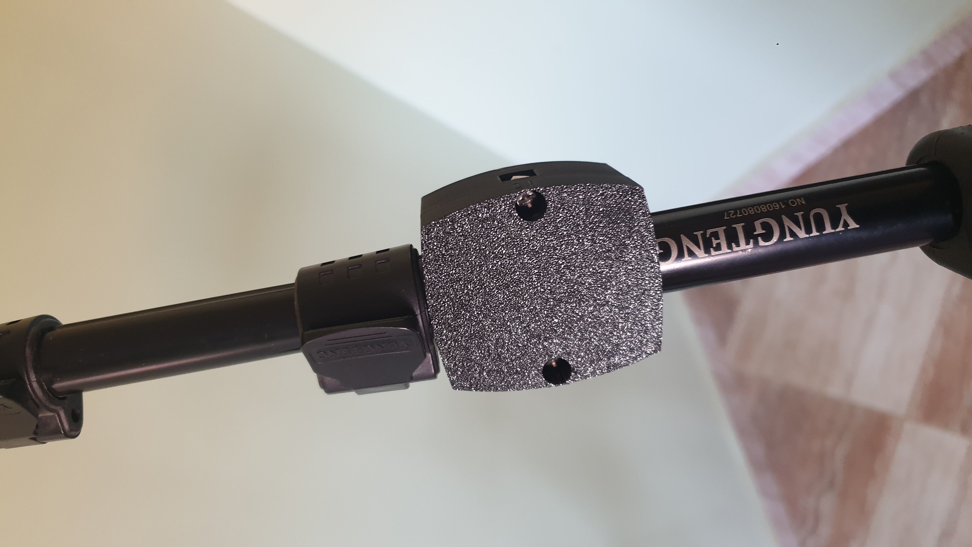 Tripod to selfie stick adapter or joiner for overhead recording  3D print model_11
