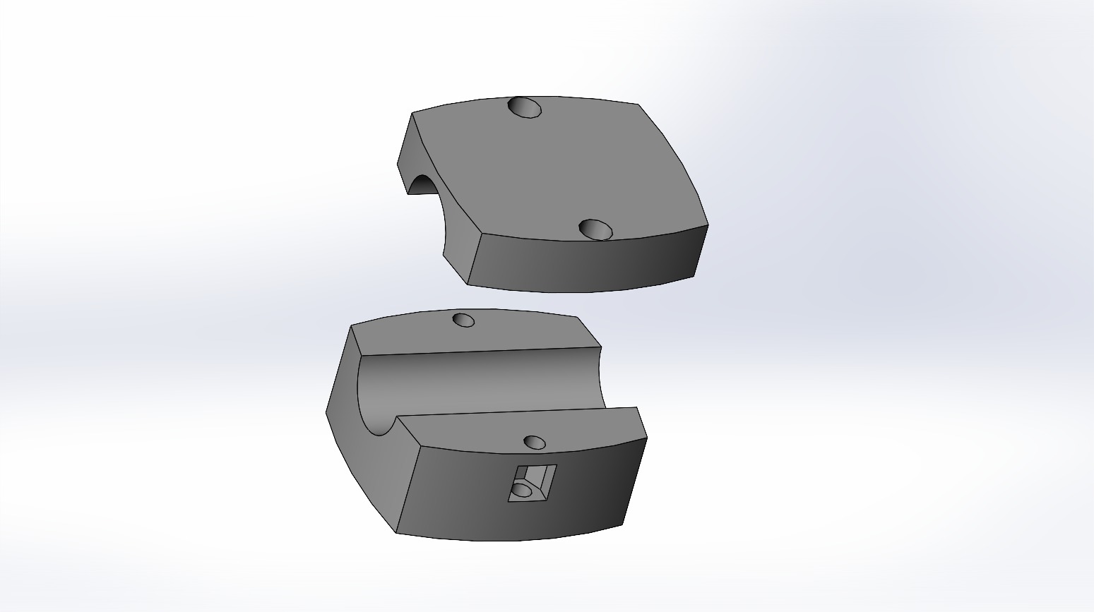 Tripod to selfie stick adapter or joiner for overhead recording  3D print model_4
