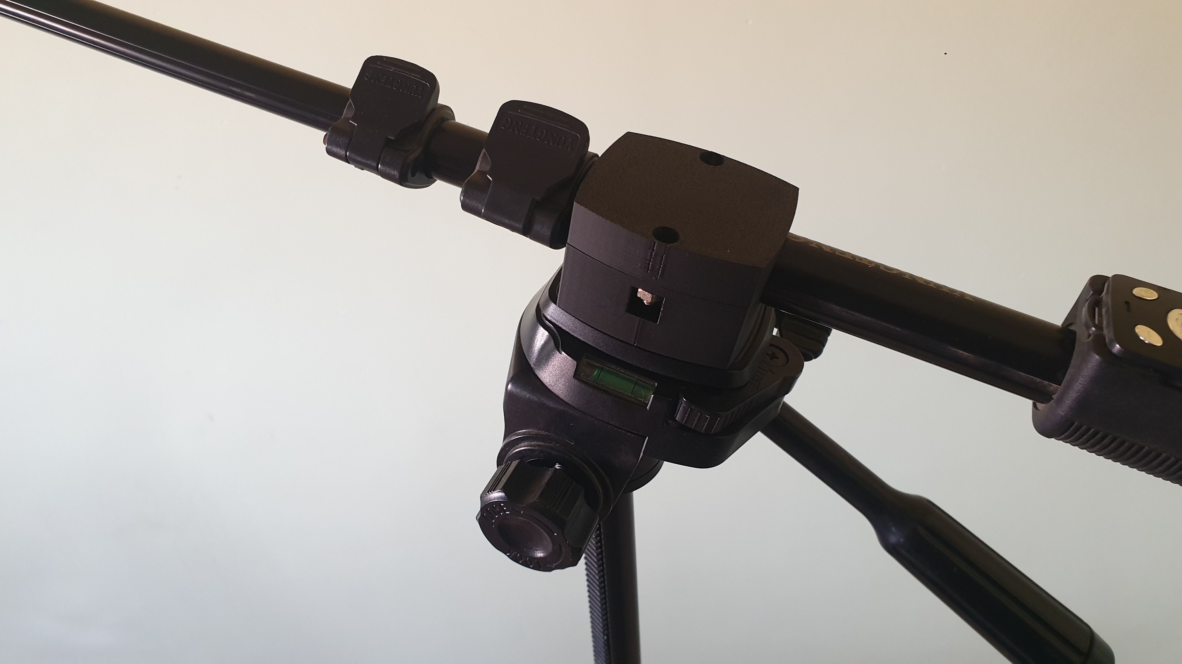 Tripod to selfie stick adapter or joiner for overhead recording  3D print model_6