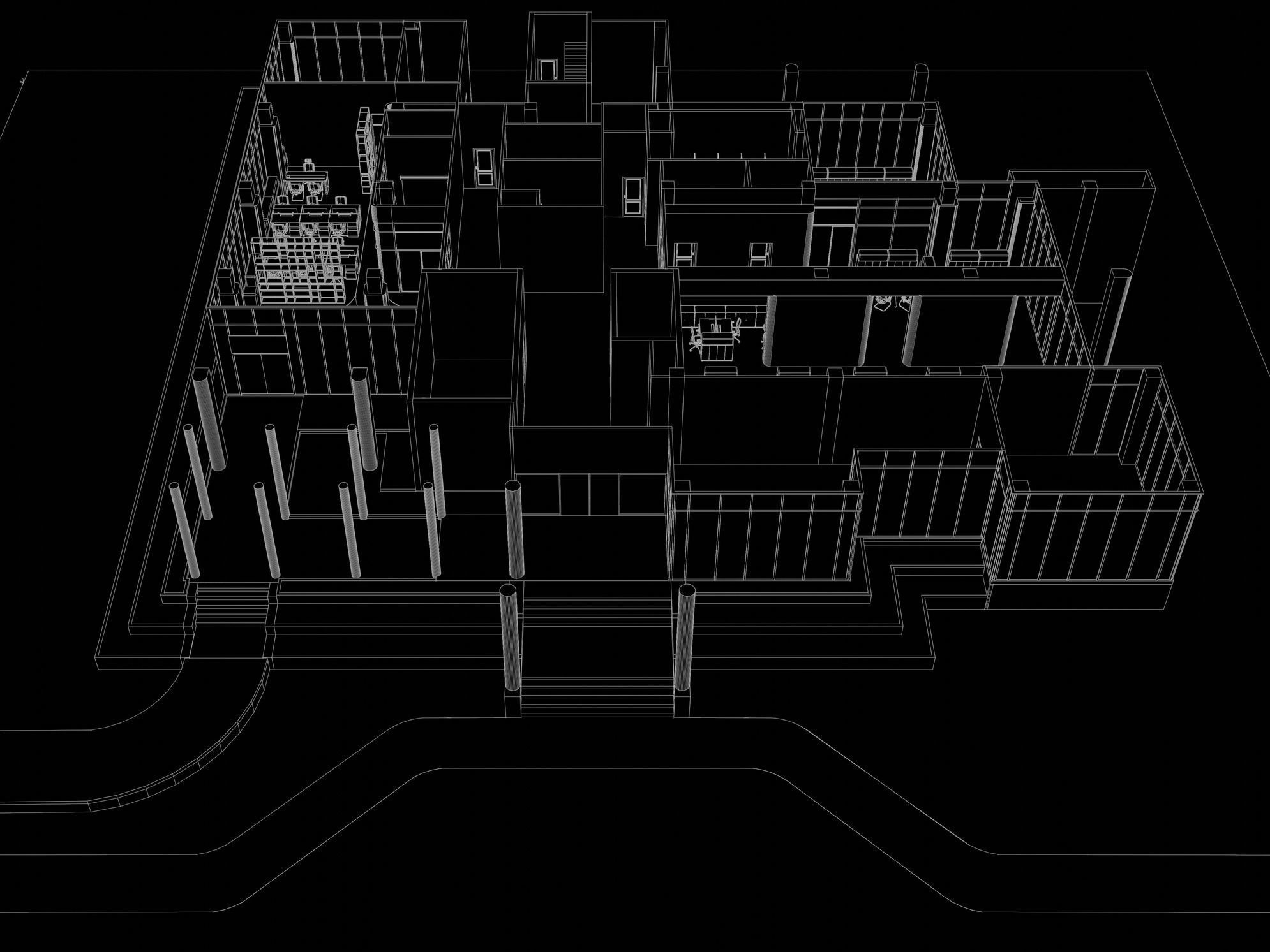 Office plan 24ZZ06 3D model_8
