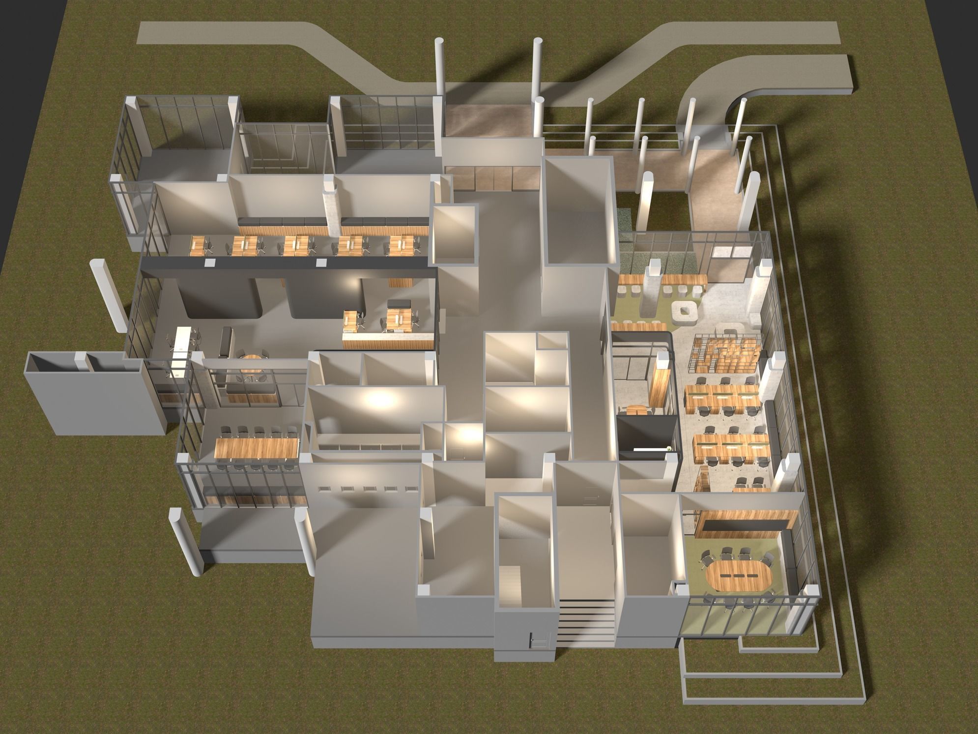 Office plan 24ZZ06 3D model_2