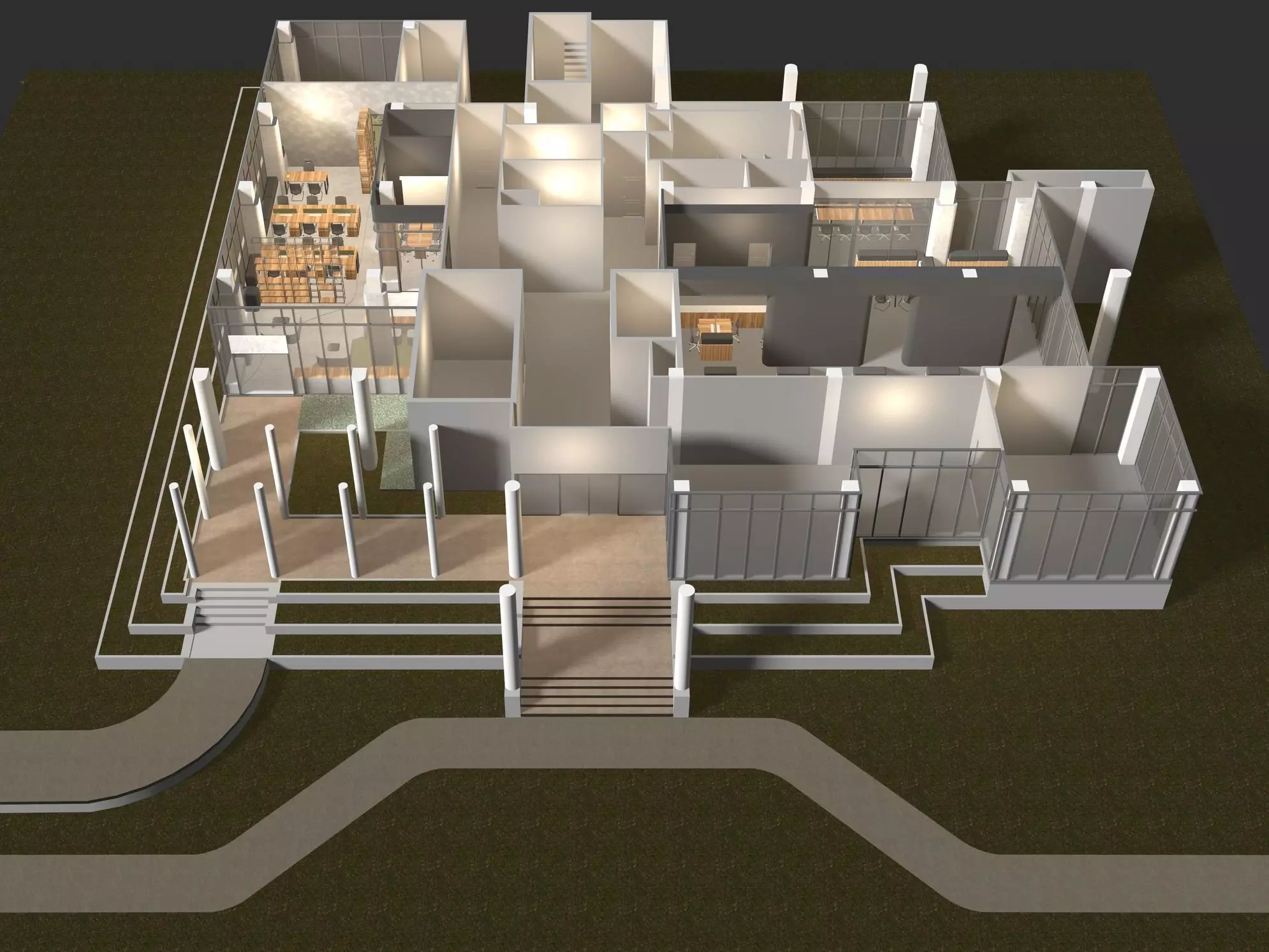 Office plan 24ZZ06 3D model_0
