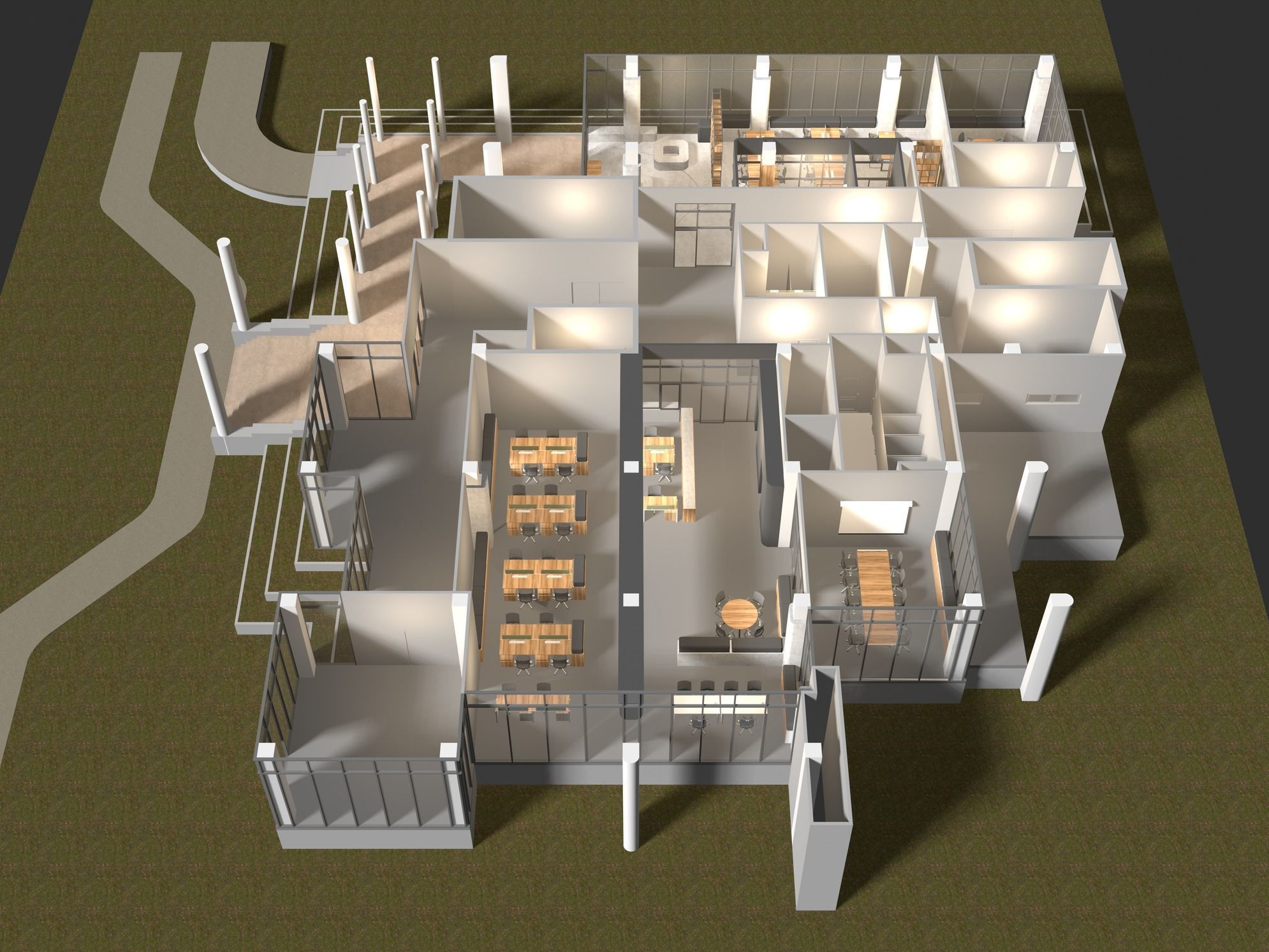 Office plan 24ZZ06 3D model_4