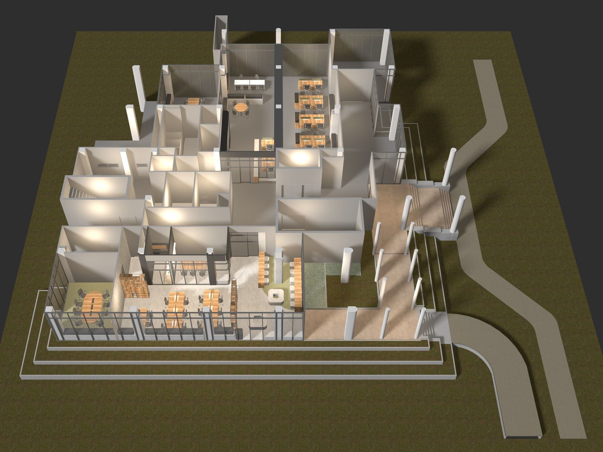 Office plan 24ZZ06 3D model_3