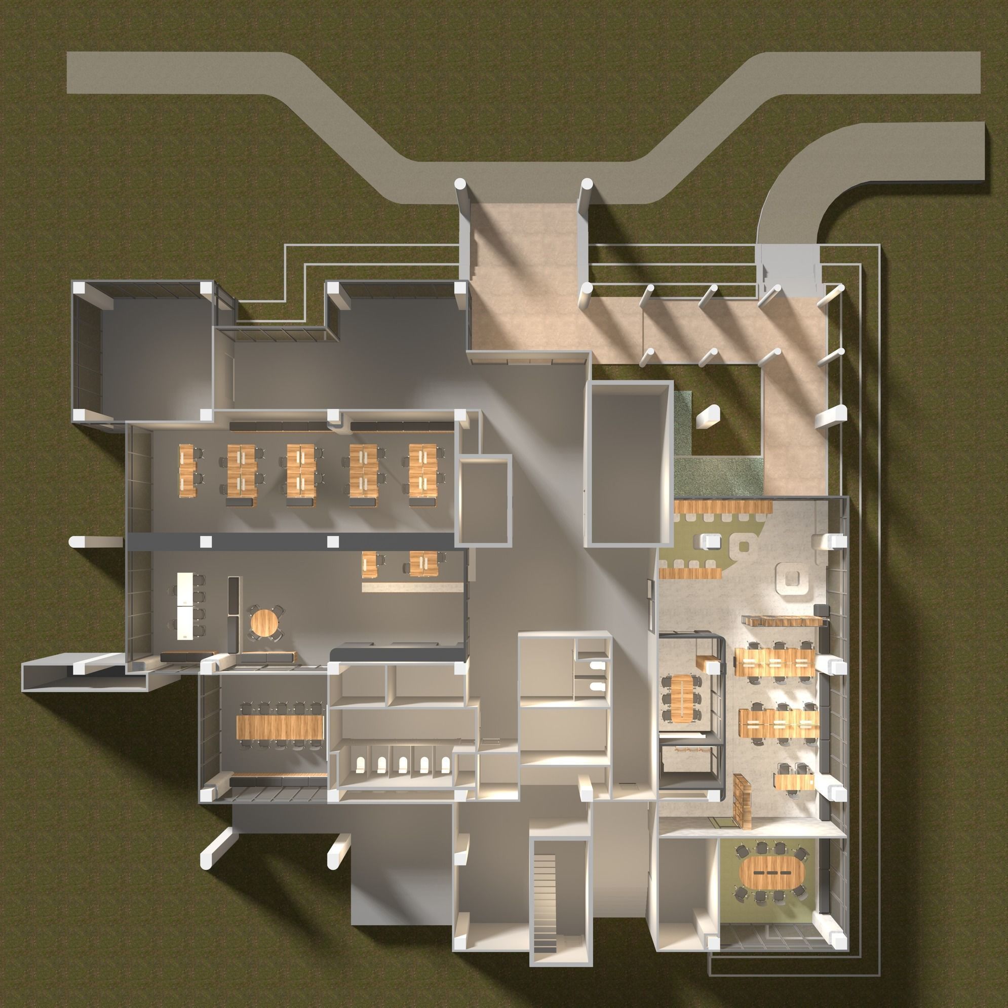 Office plan 24ZZ06 3D model_1
