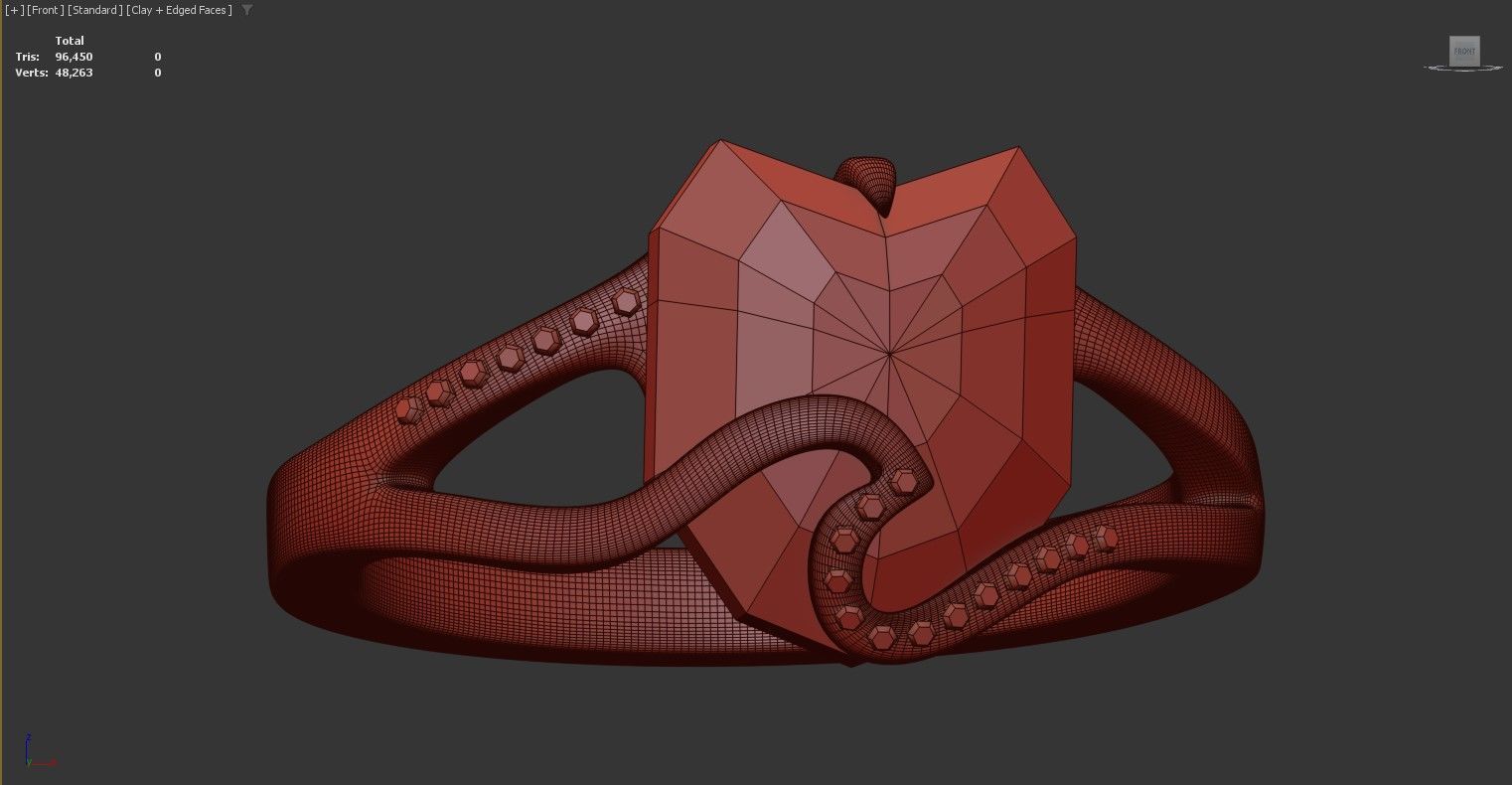 3D model of a ring 3D print model_3