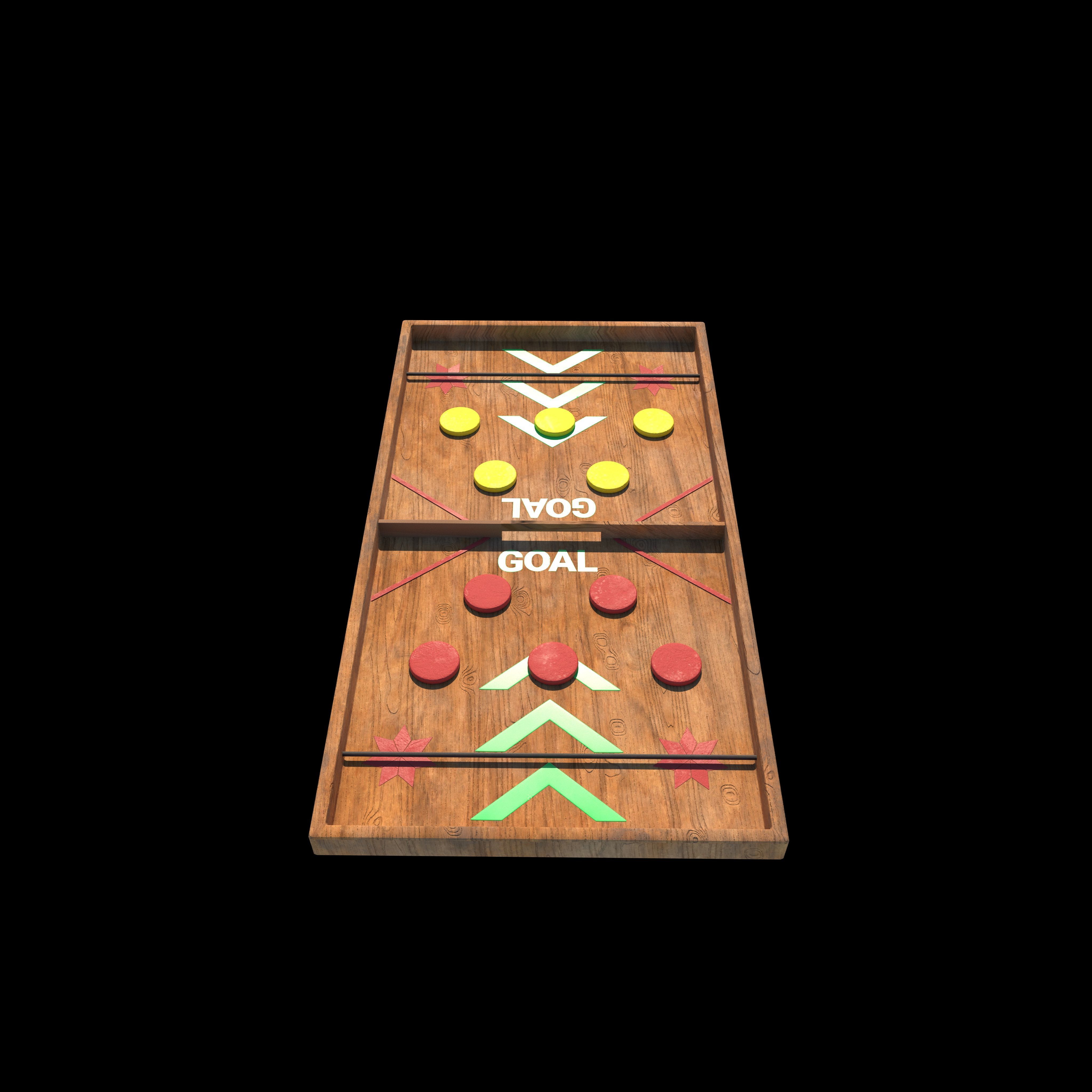 String Hockey 3D model_6