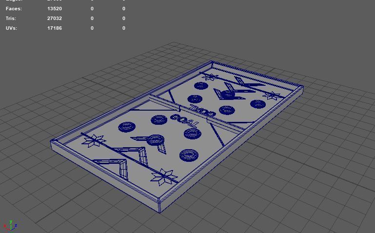 String Hockey 3D model_11