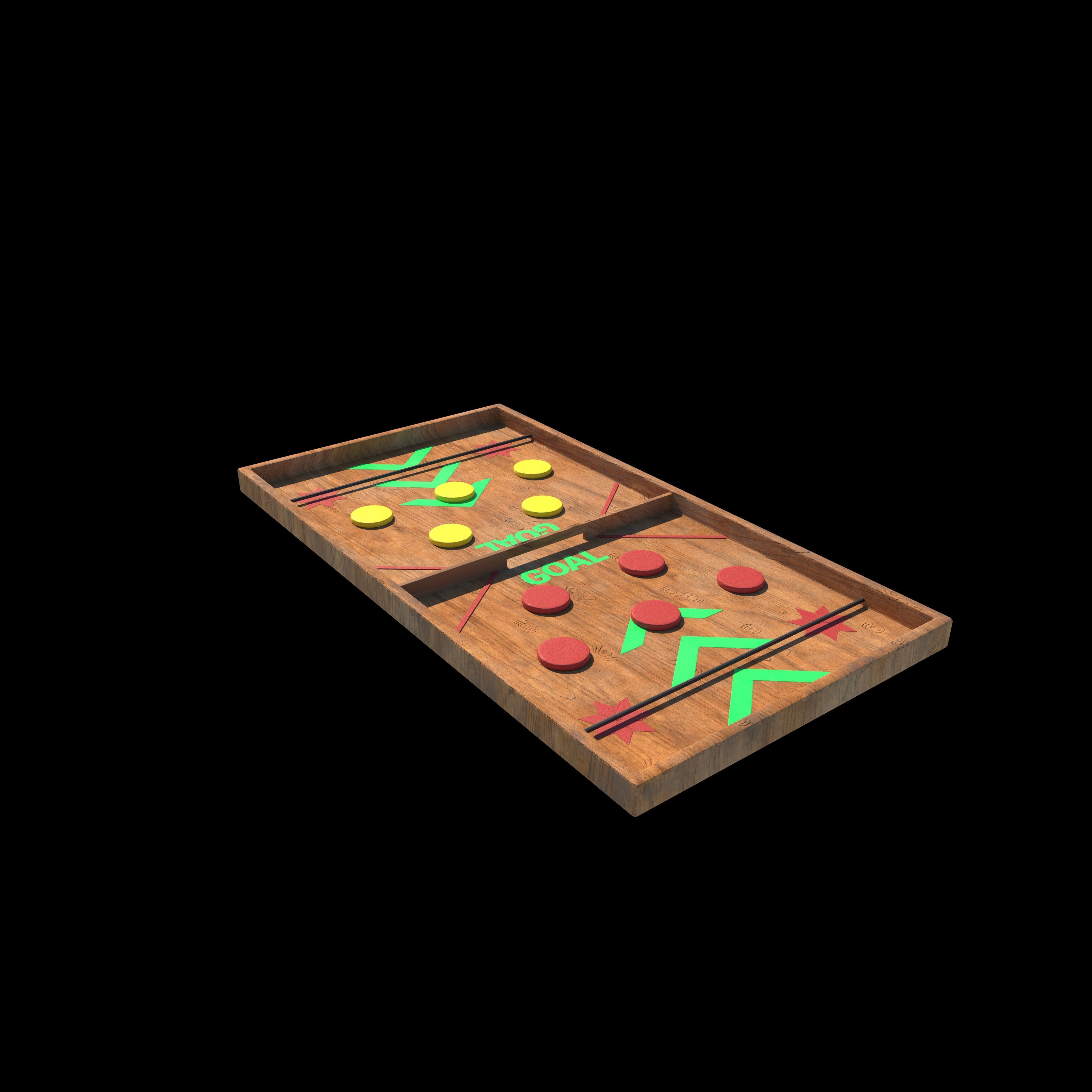 String Hockey 3D model_5