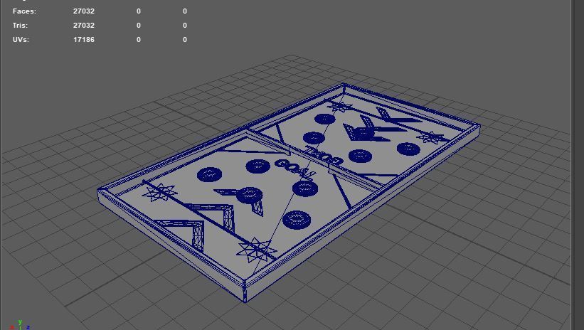 String Hockey 3D model_9