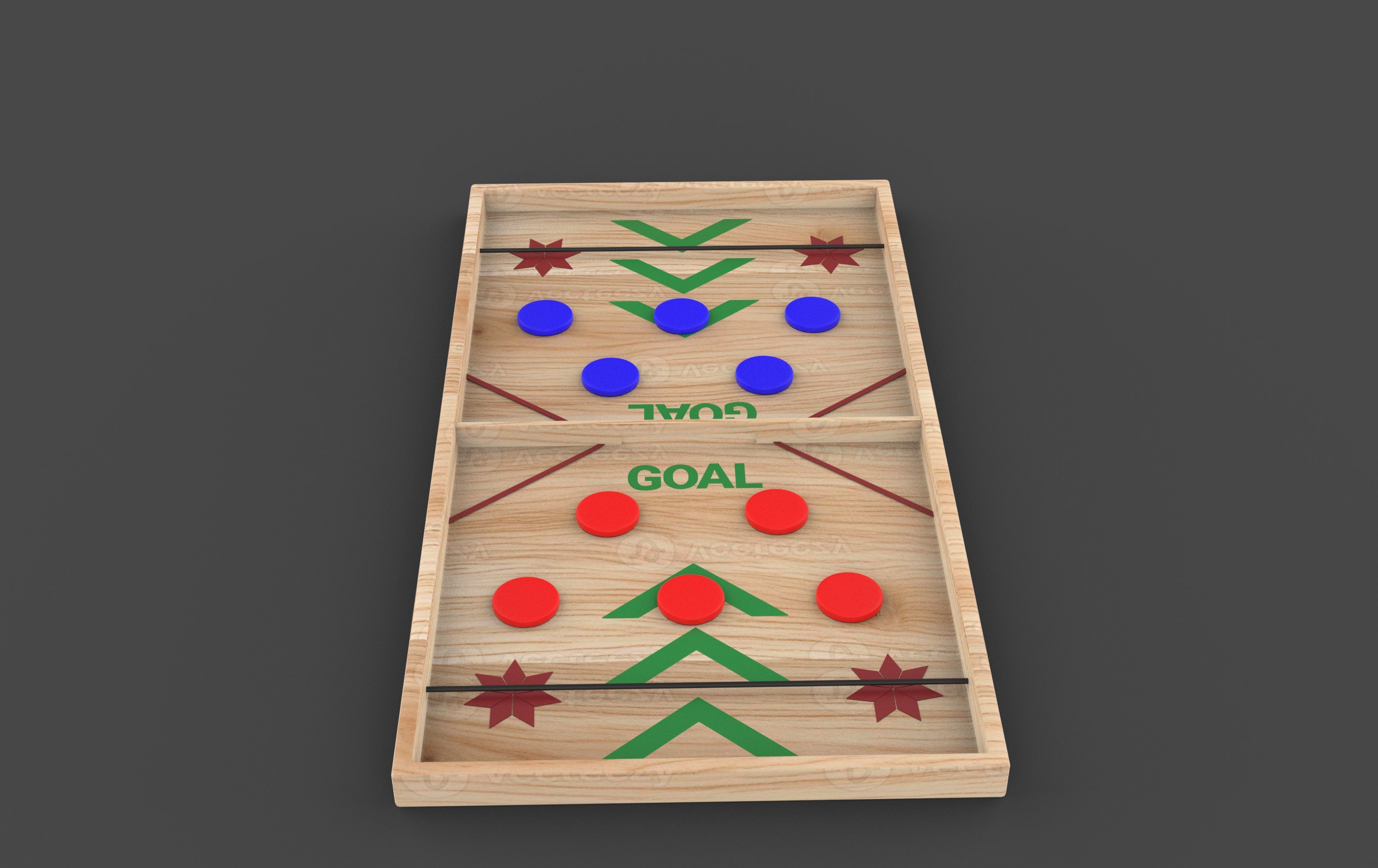 String Hockey 3D model_4