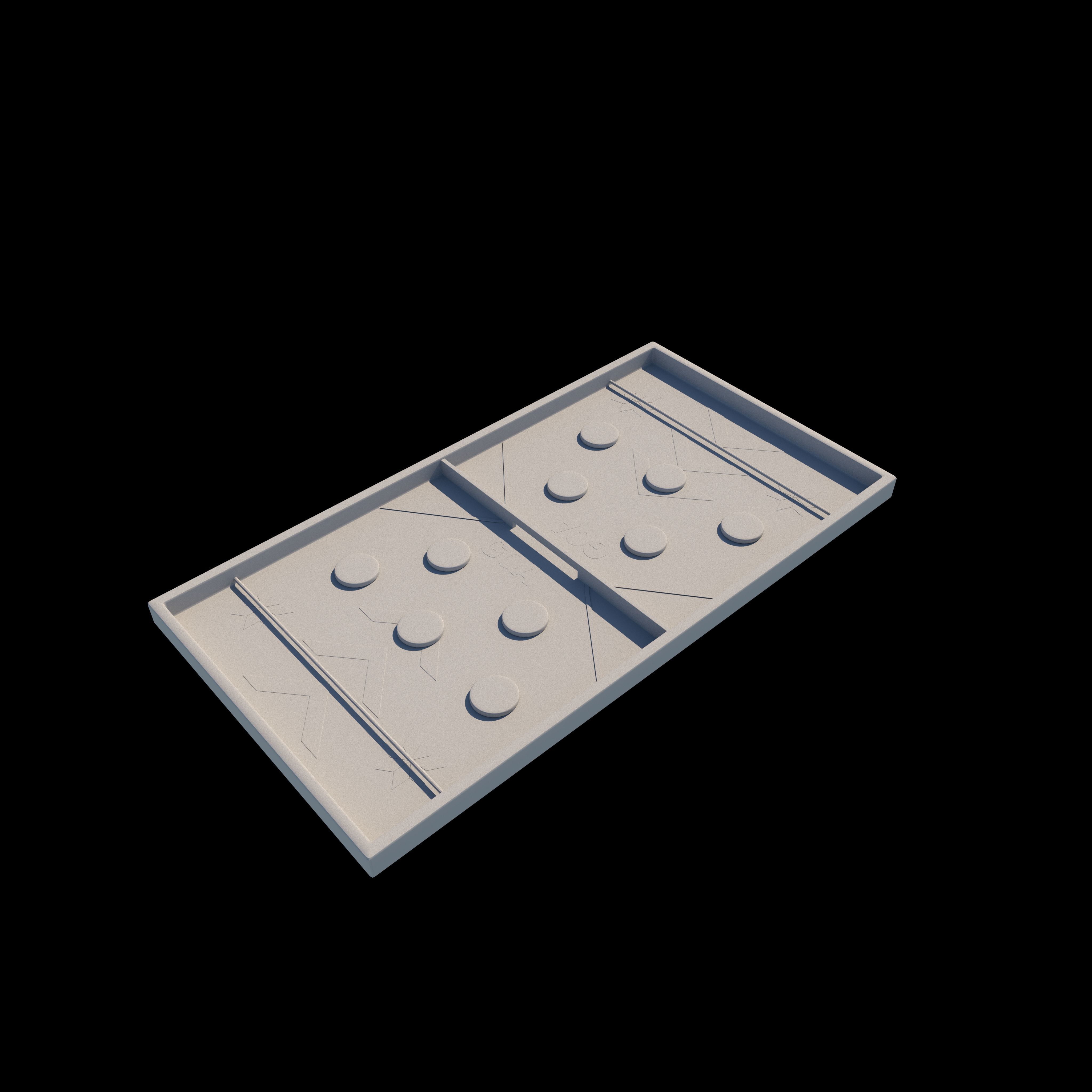 String Hockey 3D model_8