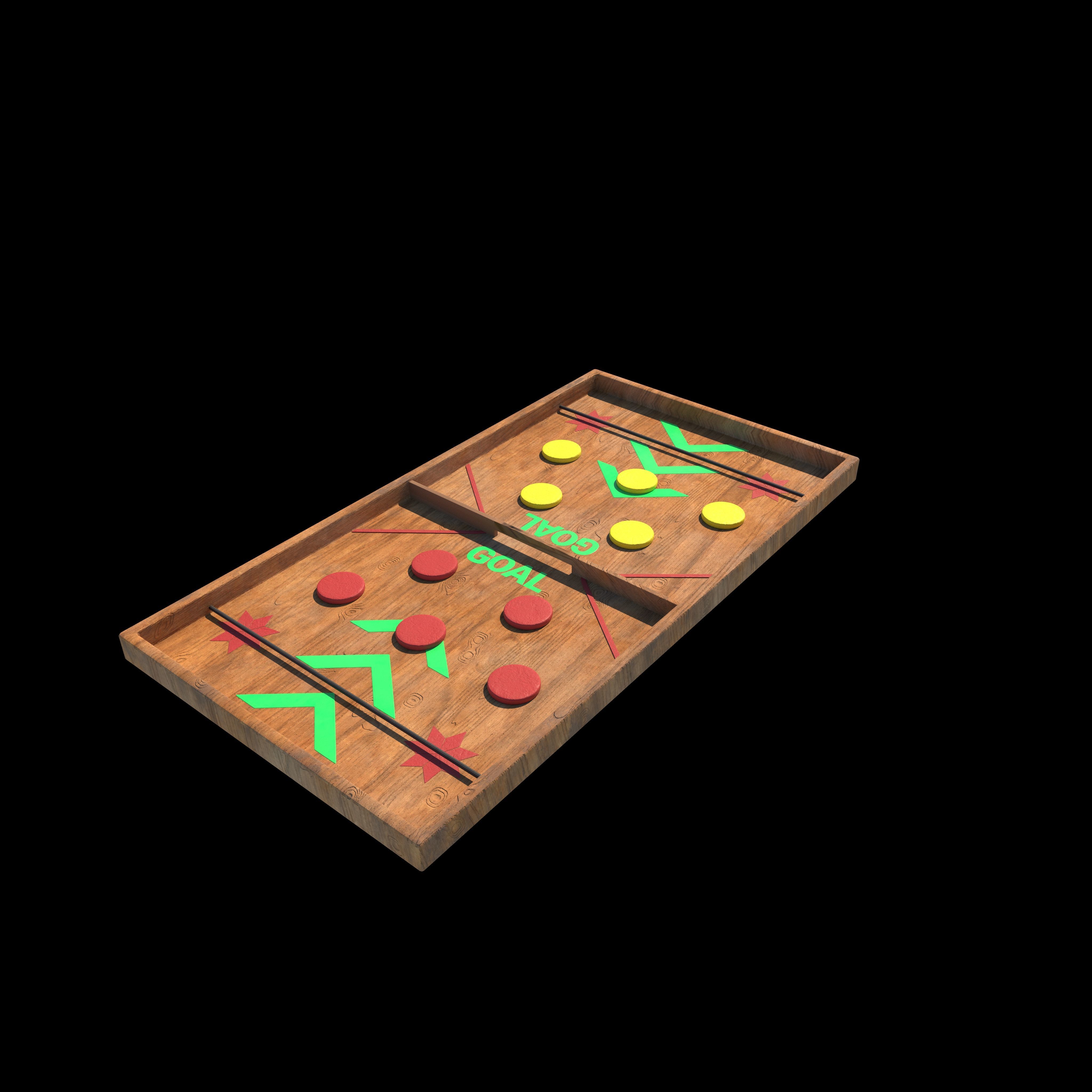 String Hockey 3D model_7