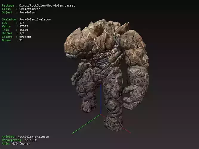 Golem Golem from the game ARk Survival Evolved 3D model